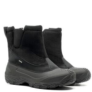 POLAR Waterproof Faux Fur Lined Snow Boots Black Men's US 14 New NWOB